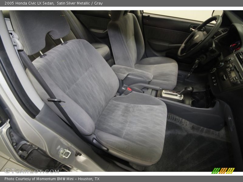 Satin Silver Metallic / Gray 2005 Honda Civic LX Sedan