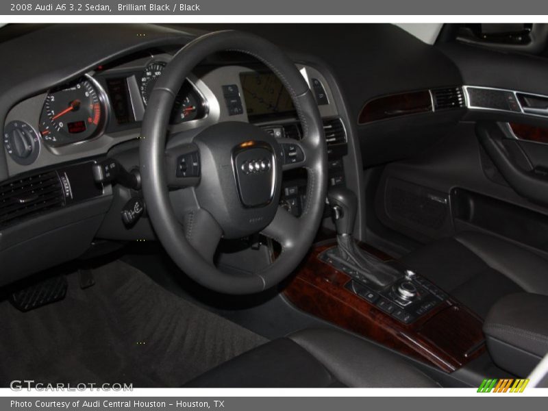 Brilliant Black / Black 2008 Audi A6 3.2 Sedan