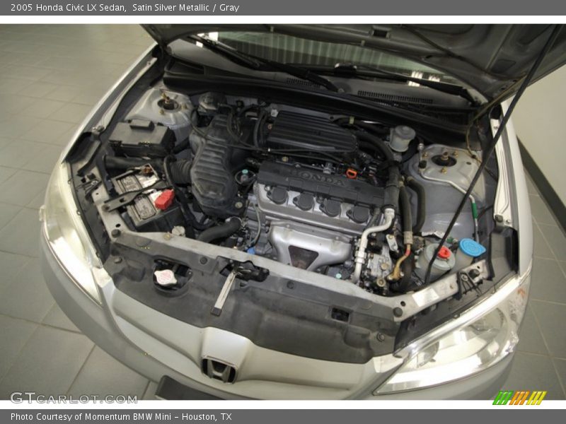 Satin Silver Metallic / Gray 2005 Honda Civic LX Sedan