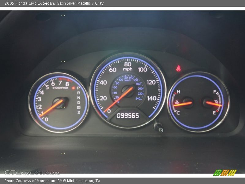 Satin Silver Metallic / Gray 2005 Honda Civic LX Sedan