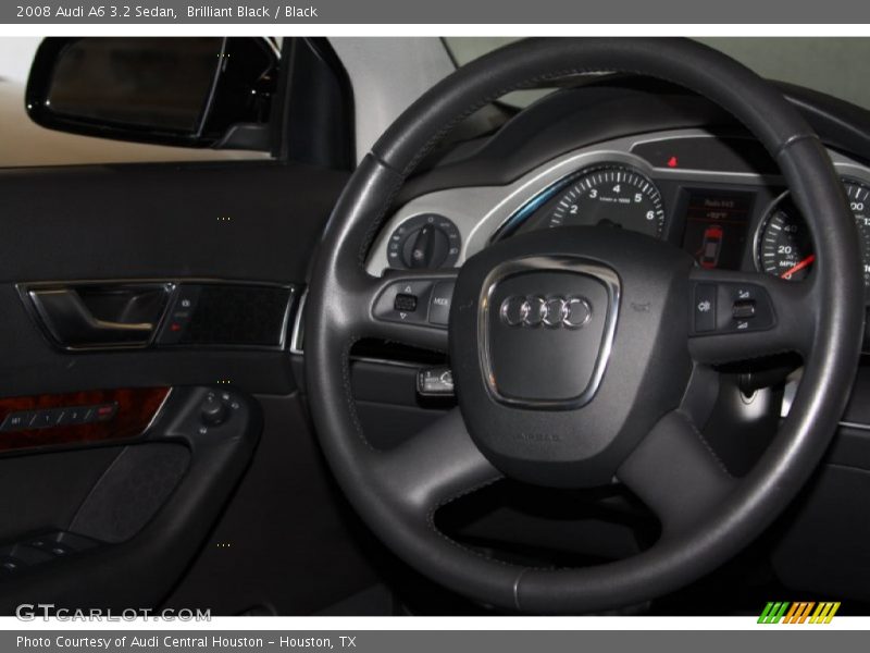 Brilliant Black / Black 2008 Audi A6 3.2 Sedan