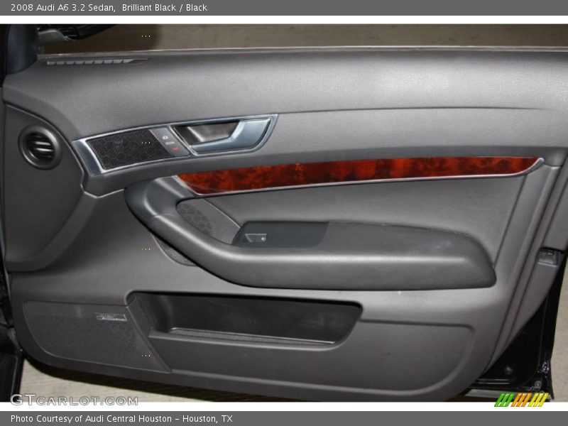 Brilliant Black / Black 2008 Audi A6 3.2 Sedan