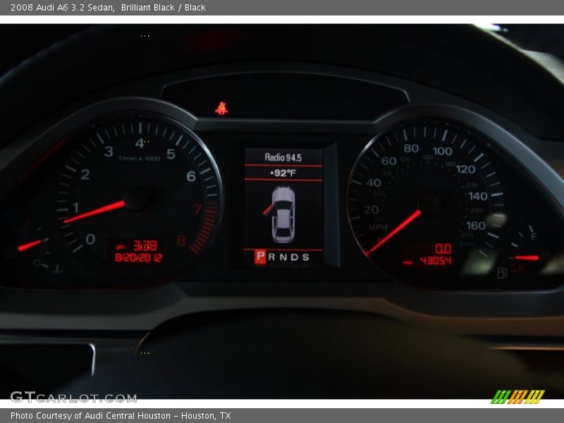 Brilliant Black / Black 2008 Audi A6 3.2 Sedan