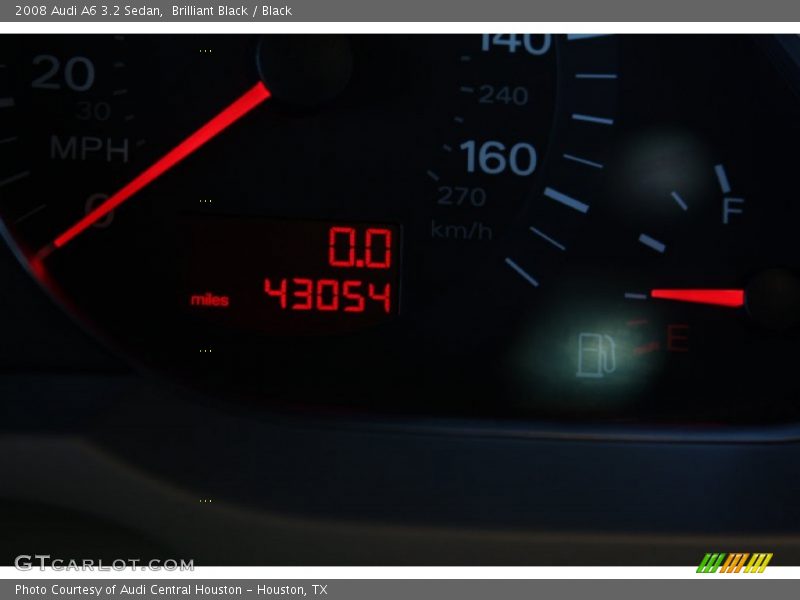 Brilliant Black / Black 2008 Audi A6 3.2 Sedan