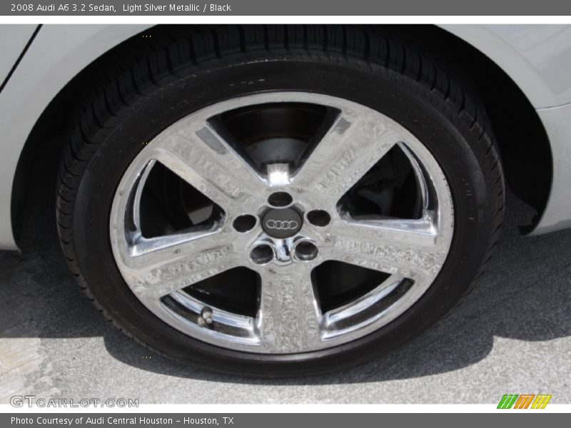 Light Silver Metallic / Black 2008 Audi A6 3.2 Sedan