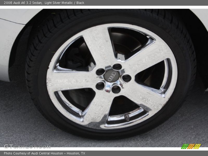 Light Silver Metallic / Black 2008 Audi A6 3.2 Sedan