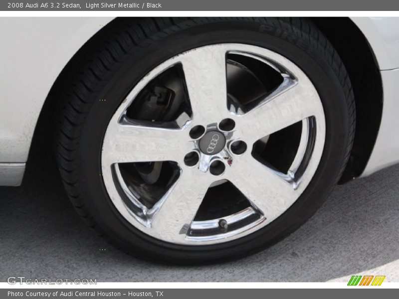 Light Silver Metallic / Black 2008 Audi A6 3.2 Sedan