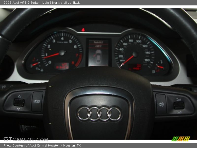 Light Silver Metallic / Black 2008 Audi A6 3.2 Sedan