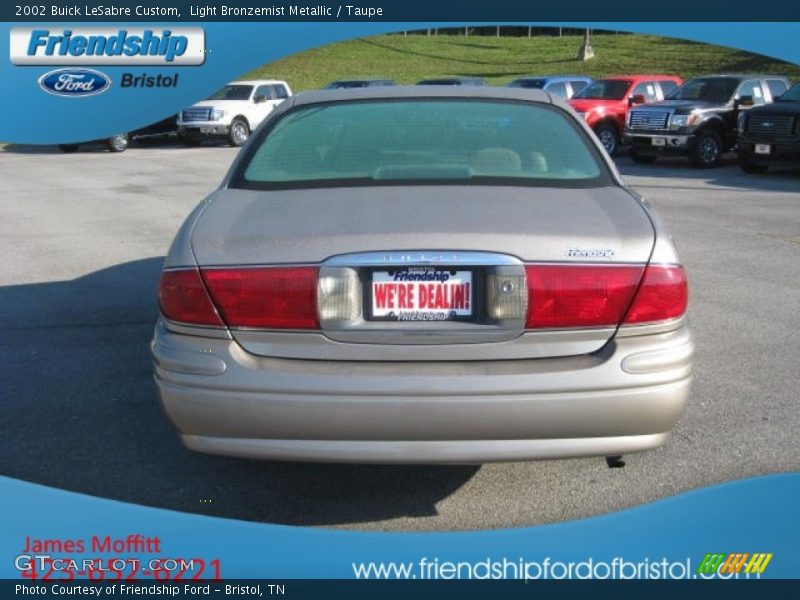 Light Bronzemist Metallic / Taupe 2002 Buick LeSabre Custom