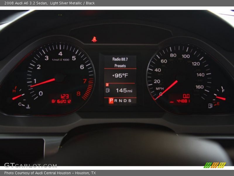 Light Silver Metallic / Black 2008 Audi A6 3.2 Sedan
