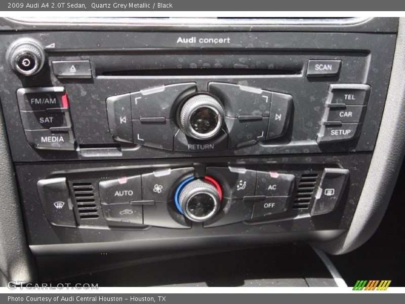 Quartz Grey Metallic / Black 2009 Audi A4 2.0T Sedan