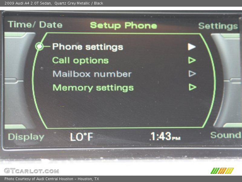 Quartz Grey Metallic / Black 2009 Audi A4 2.0T Sedan