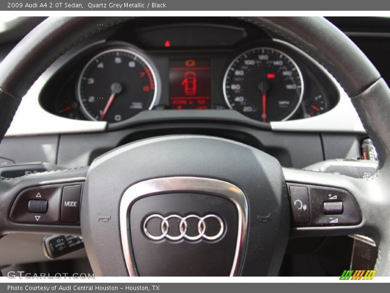 Quartz Grey Metallic / Black 2009 Audi A4 2.0T Sedan