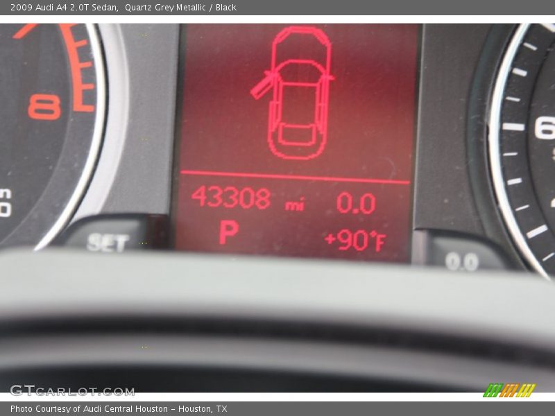 Quartz Grey Metallic / Black 2009 Audi A4 2.0T Sedan