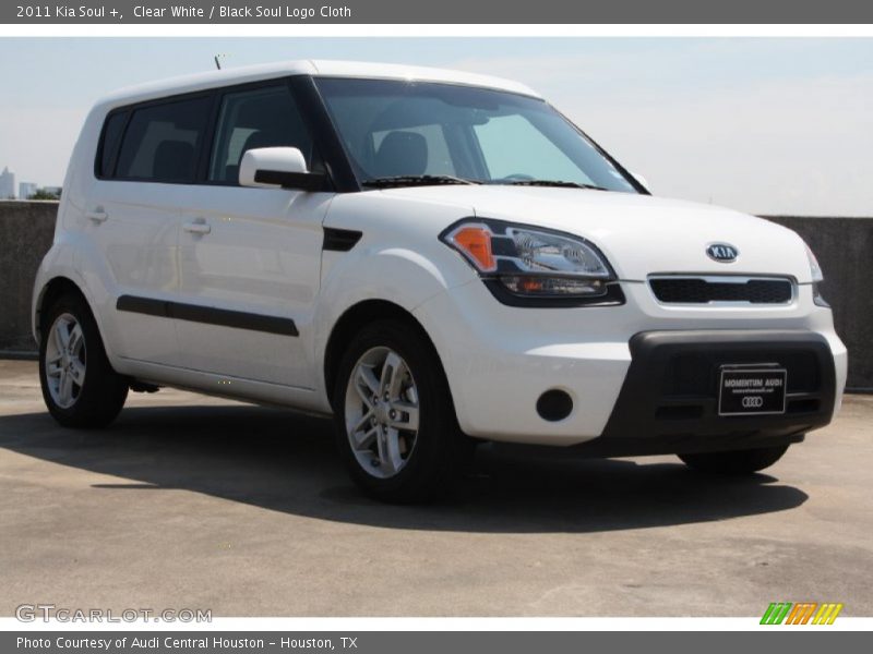 Clear White / Black Soul Logo Cloth 2011 Kia Soul +