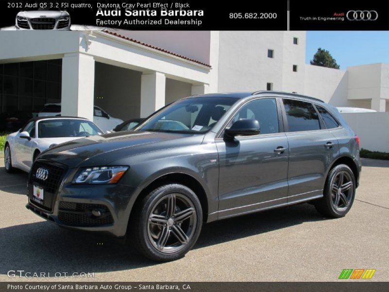 Daytona Gray Pearl Effect / Black 2012 Audi Q5 3.2 FSI quattro