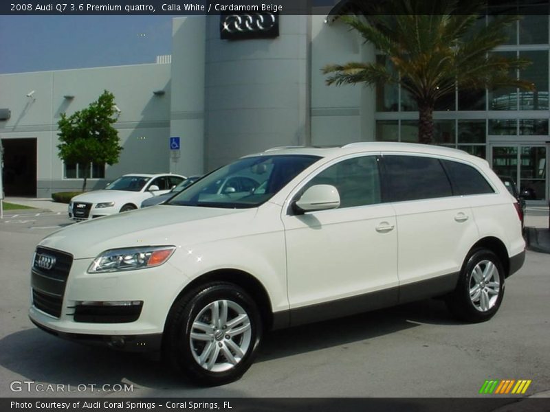 Calla White / Cardamom Beige 2008 Audi Q7 3.6 Premium quattro
