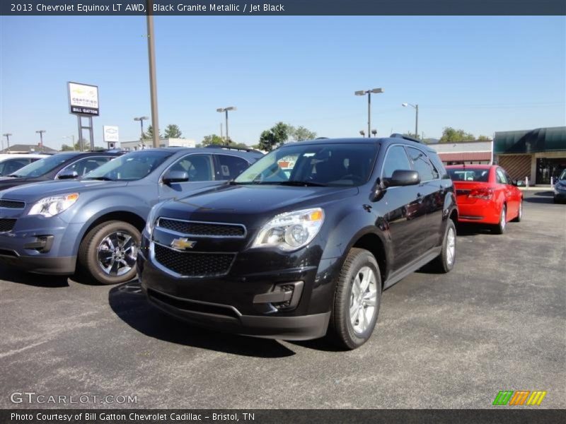 Black Granite Metallic / Jet Black 2013 Chevrolet Equinox LT AWD