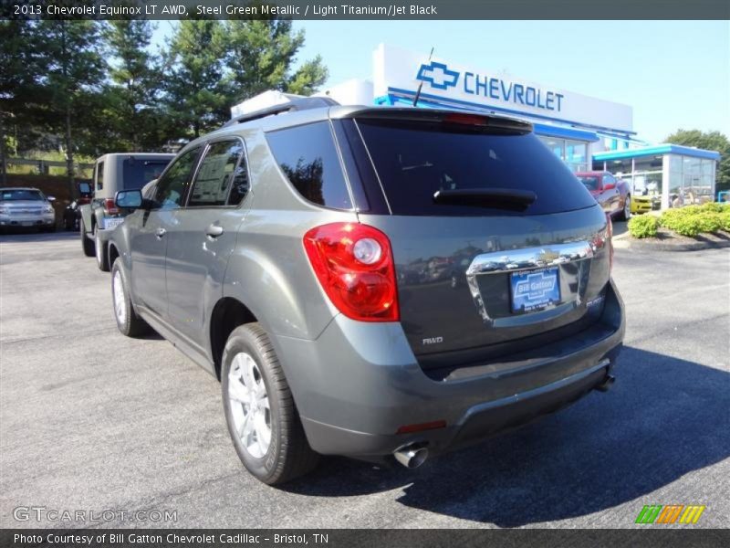 Steel Green Metallic / Light Titanium/Jet Black 2013 Chevrolet Equinox LT AWD