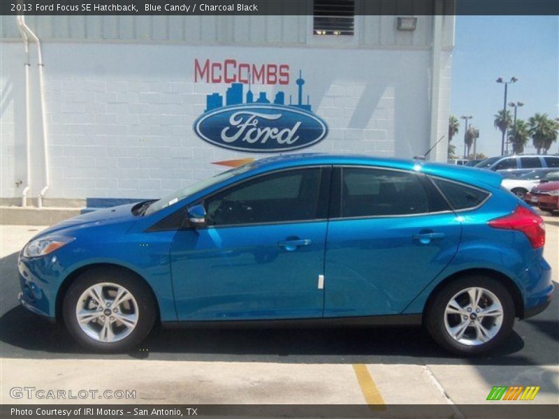 Blue Candy / Charcoal Black 2013 Ford Focus SE Hatchback