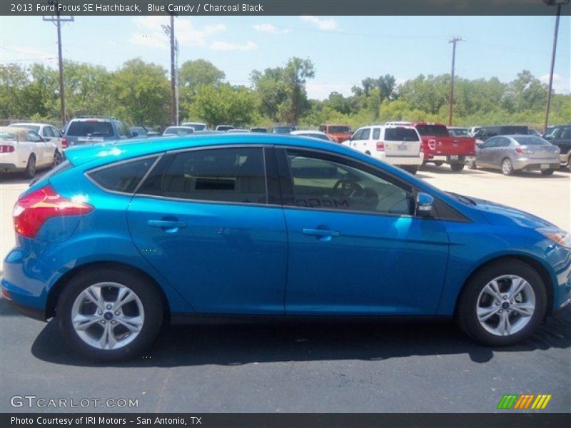 Blue Candy / Charcoal Black 2013 Ford Focus SE Hatchback