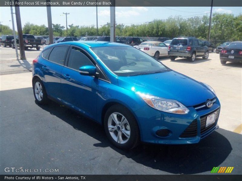 Blue Candy / Charcoal Black 2013 Ford Focus SE Hatchback