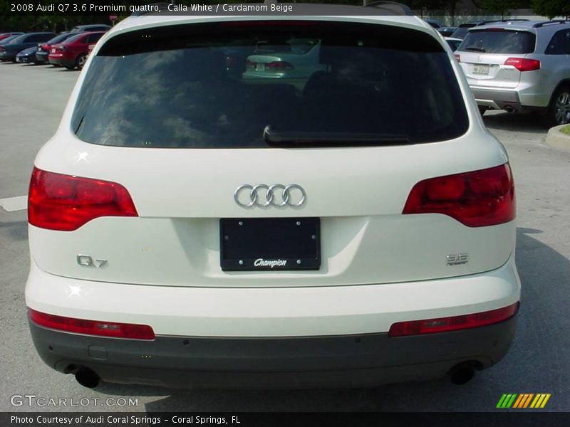 Calla White / Cardamom Beige 2008 Audi Q7 3.6 Premium quattro