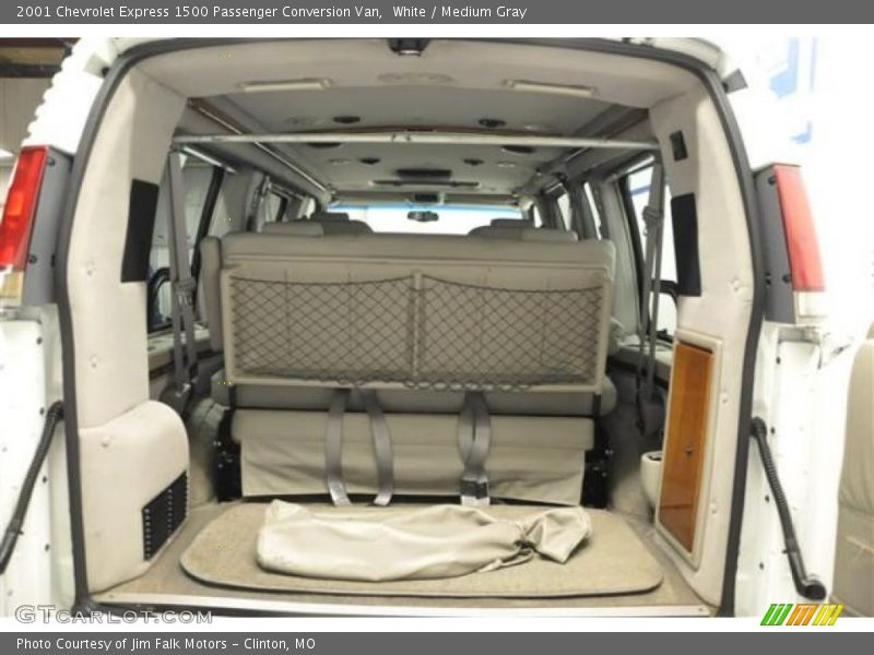 White / Medium Gray 2001 Chevrolet Express 1500 Passenger Conversion Van