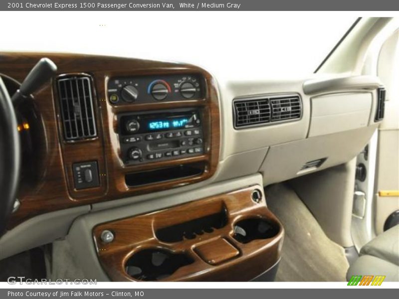 White / Medium Gray 2001 Chevrolet Express 1500 Passenger Conversion Van