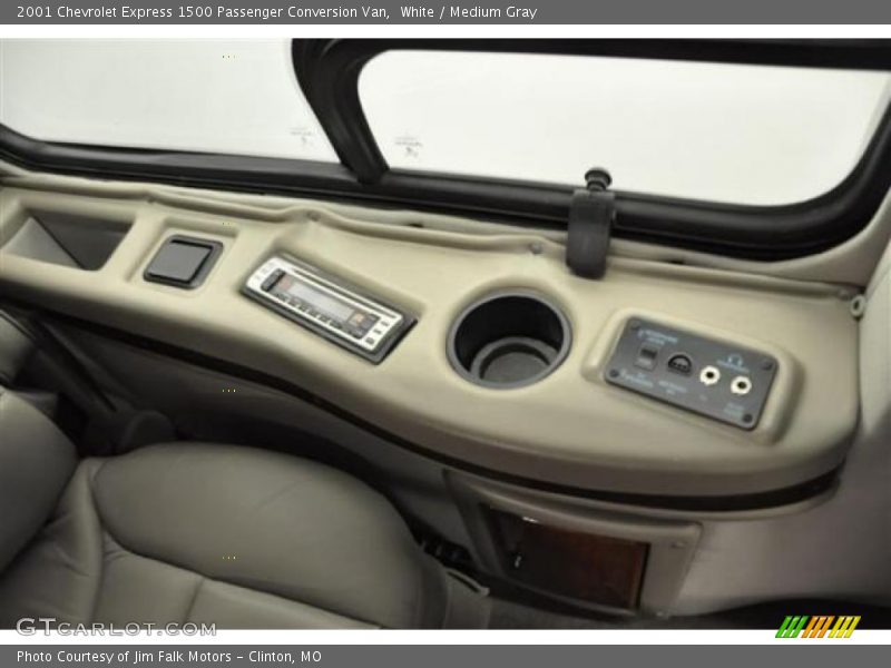 White / Medium Gray 2001 Chevrolet Express 1500 Passenger Conversion Van
