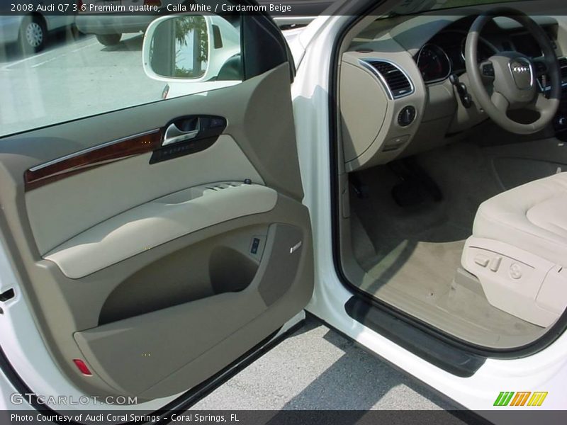 Calla White / Cardamom Beige 2008 Audi Q7 3.6 Premium quattro