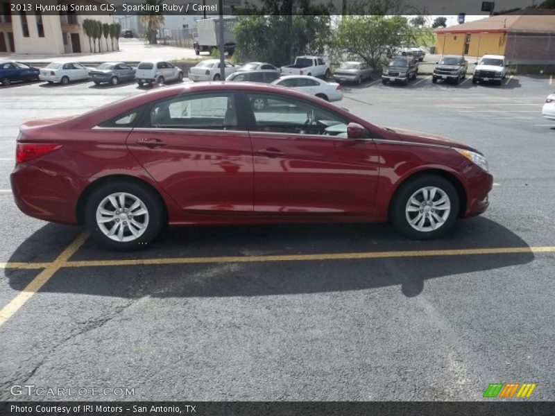 Sparkling Ruby / Camel 2013 Hyundai Sonata GLS