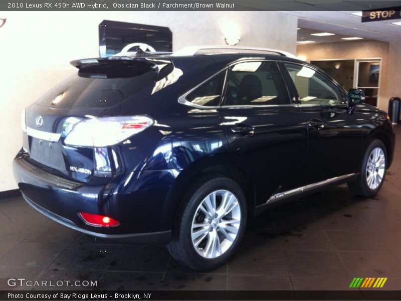 Obsidian Black / Parchment/Brown Walnut 2010 Lexus RX 450h AWD Hybrid