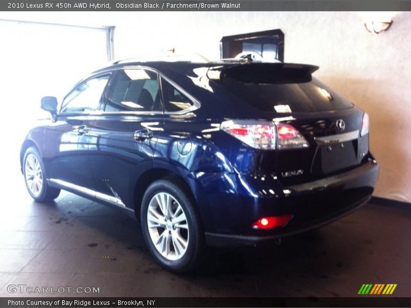 Obsidian Black / Parchment/Brown Walnut 2010 Lexus RX 450h AWD Hybrid