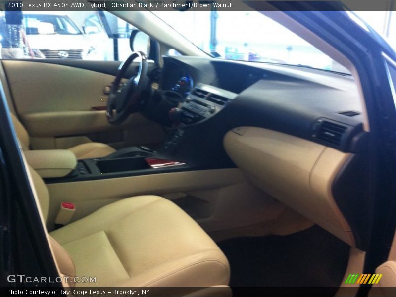 Obsidian Black / Parchment/Brown Walnut 2010 Lexus RX 450h AWD Hybrid