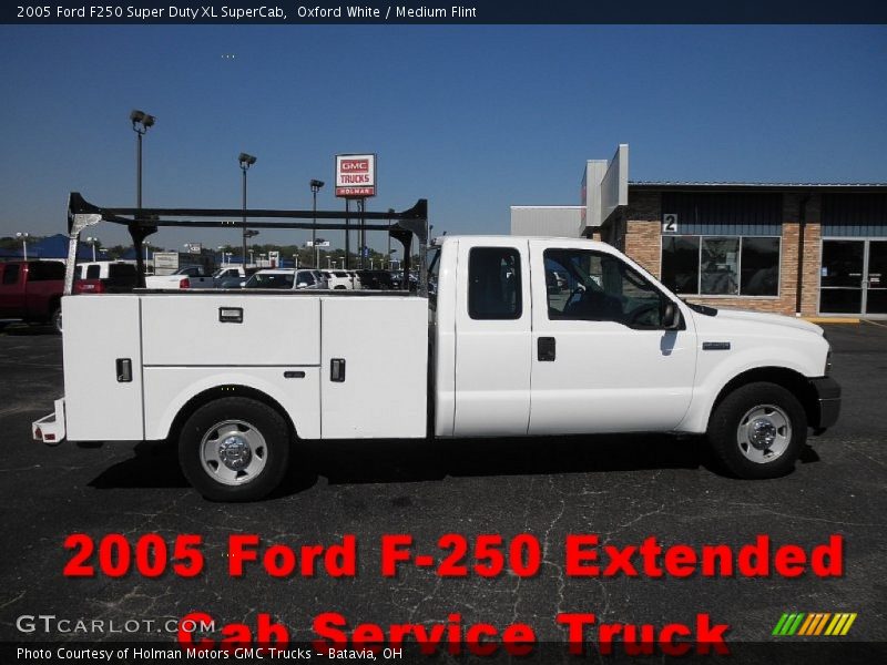 Oxford White / Medium Flint 2005 Ford F250 Super Duty XL SuperCab