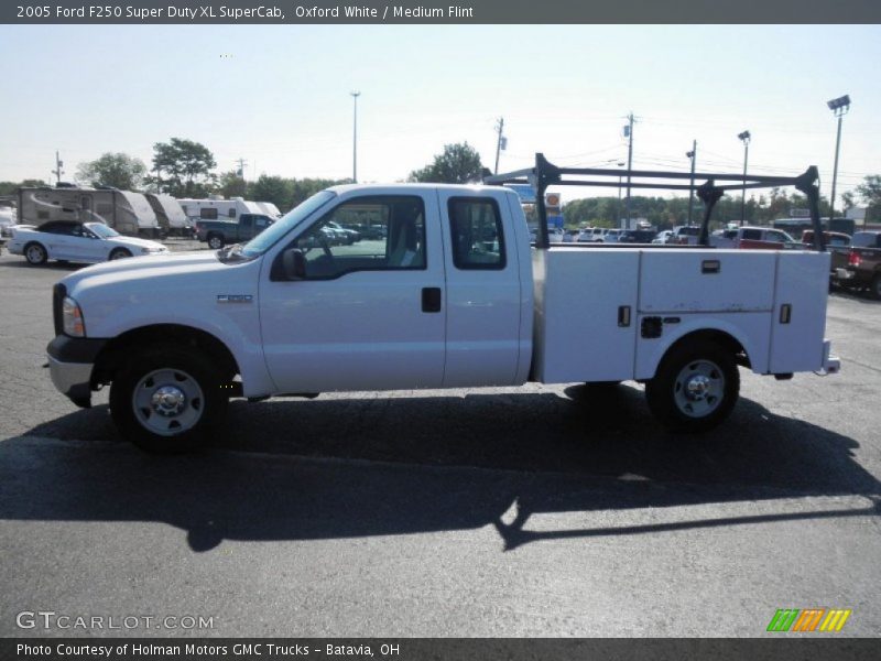 Oxford White / Medium Flint 2005 Ford F250 Super Duty XL SuperCab