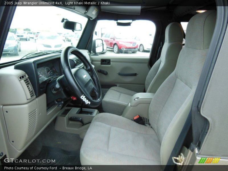 Light Khaki Metallic / Khaki 2005 Jeep Wrangler Unlimited 4x4