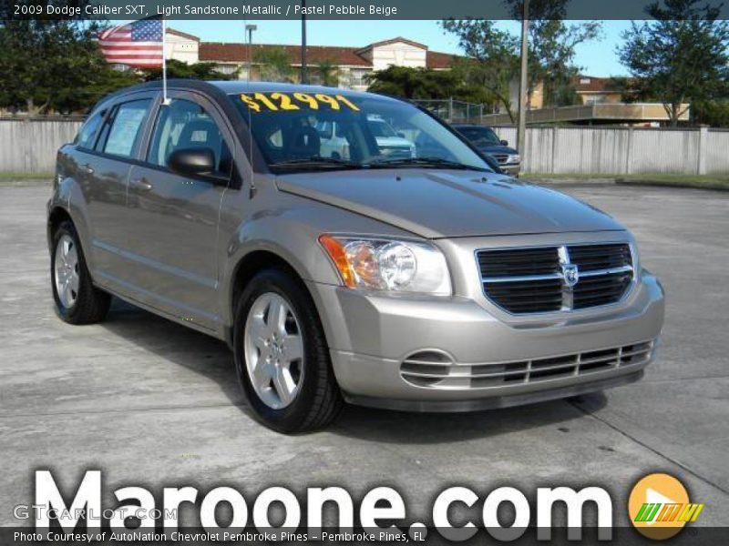 Light Sandstone Metallic / Pastel Pebble Beige 2009 Dodge Caliber SXT