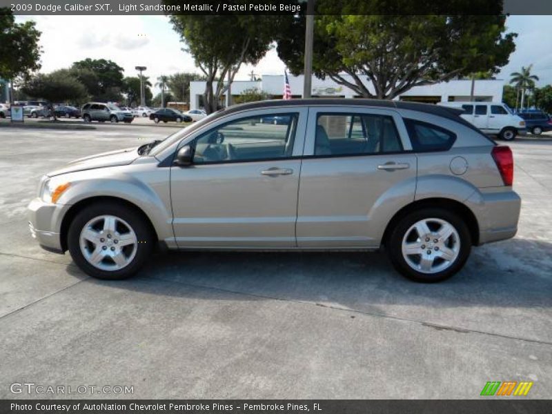 Light Sandstone Metallic / Pastel Pebble Beige 2009 Dodge Caliber SXT