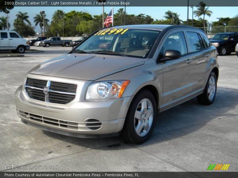 Light Sandstone Metallic / Pastel Pebble Beige 2009 Dodge Caliber SXT