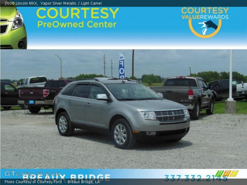 Vapor Silver Metallic / Light Camel 2008 Lincoln MKX