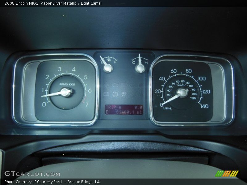 Vapor Silver Metallic / Light Camel 2008 Lincoln MKX