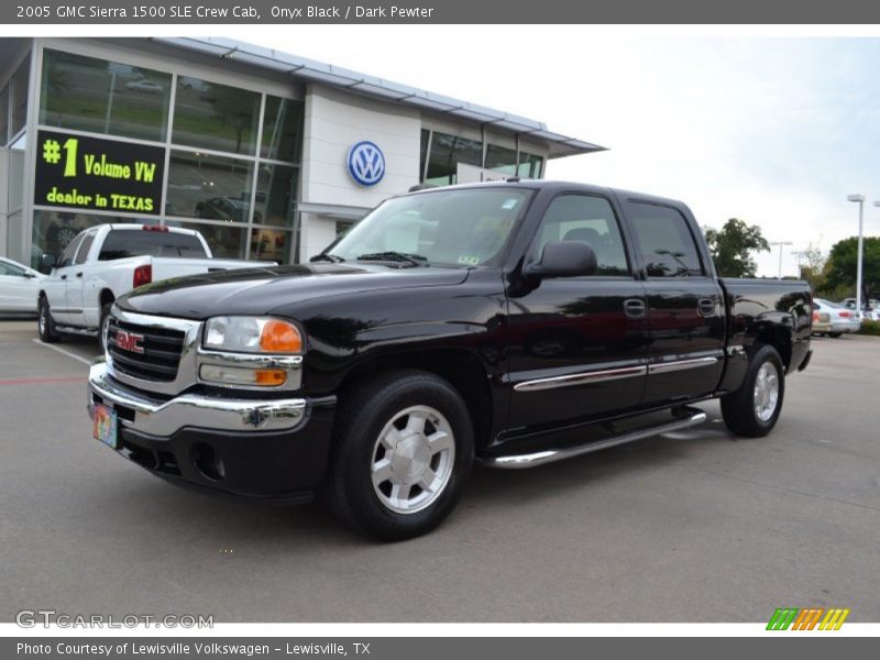 Onyx Black / Dark Pewter 2005 GMC Sierra 1500 SLE Crew Cab