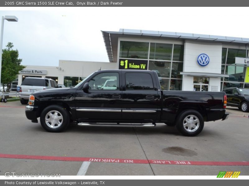 Onyx Black / Dark Pewter 2005 GMC Sierra 1500 SLE Crew Cab