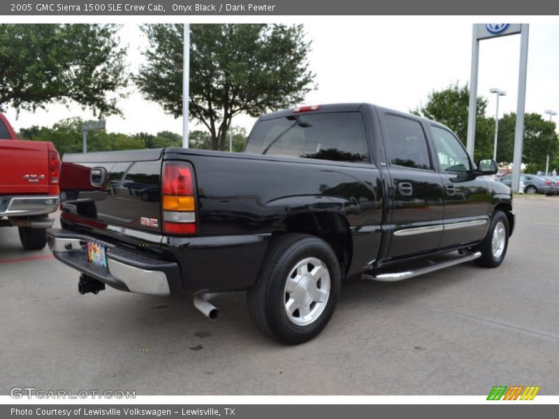 Onyx Black / Dark Pewter 2005 GMC Sierra 1500 SLE Crew Cab