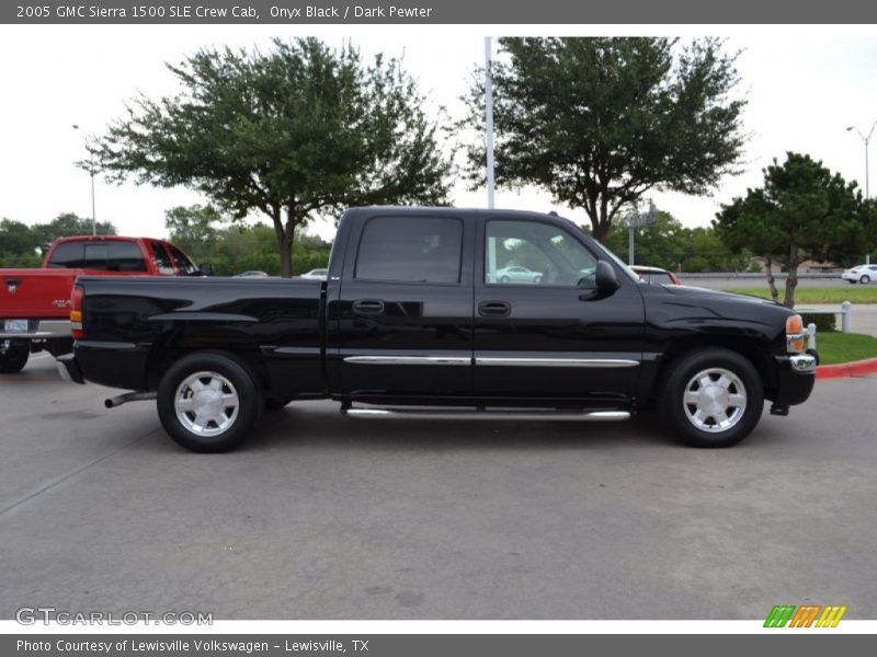 Onyx Black / Dark Pewter 2005 GMC Sierra 1500 SLE Crew Cab