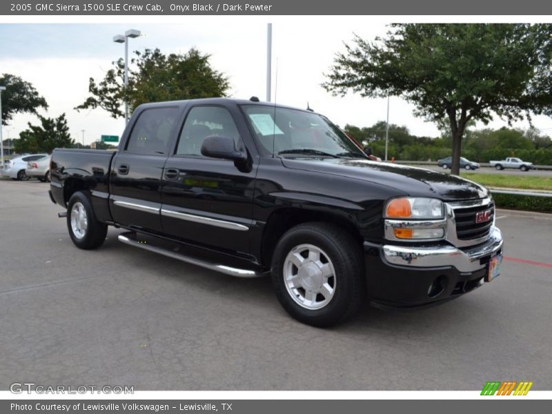 Onyx Black / Dark Pewter 2005 GMC Sierra 1500 SLE Crew Cab
