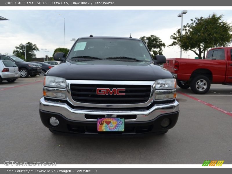 Onyx Black / Dark Pewter 2005 GMC Sierra 1500 SLE Crew Cab