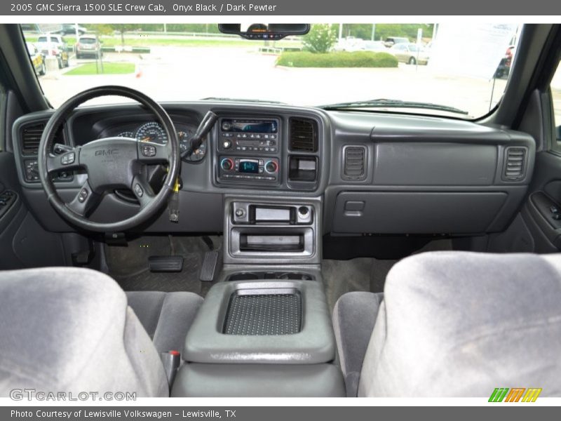 Onyx Black / Dark Pewter 2005 GMC Sierra 1500 SLE Crew Cab